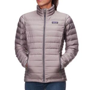 Patagonia down sweater jacket grey women Medium VGUC
